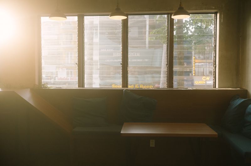 Cozy corner seating area at Marcos restaurant