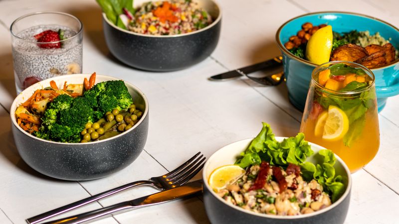 Fresh garden salad served at Marcos restaurant